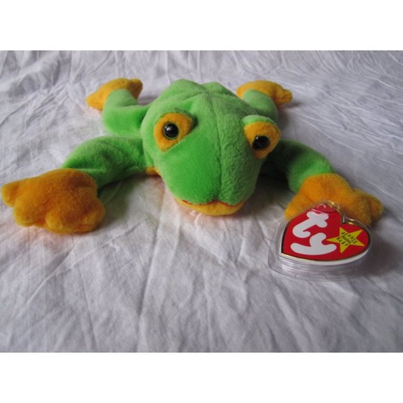 Original TY Beanie Babies Smoochy the Prince Frog with Heart Tag RARE! 1997 - Picture 2 of 6